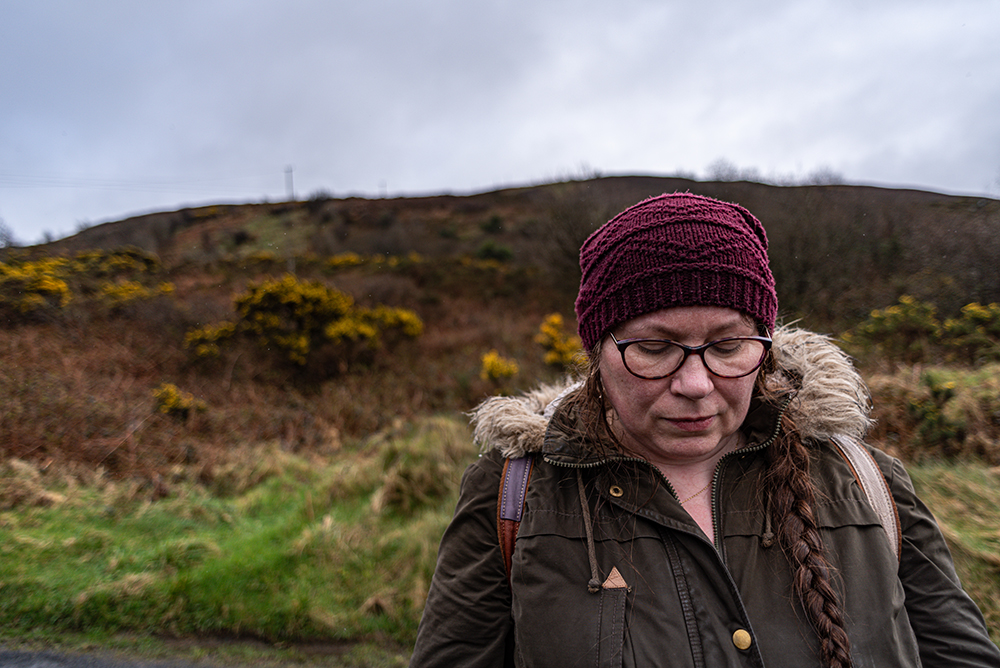 Female figure in the landscape, ghosts in the wind, Tountinna, Nikon D750, 24mm